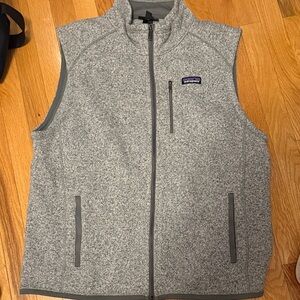 Patagonia Heather Gray Zip Vest